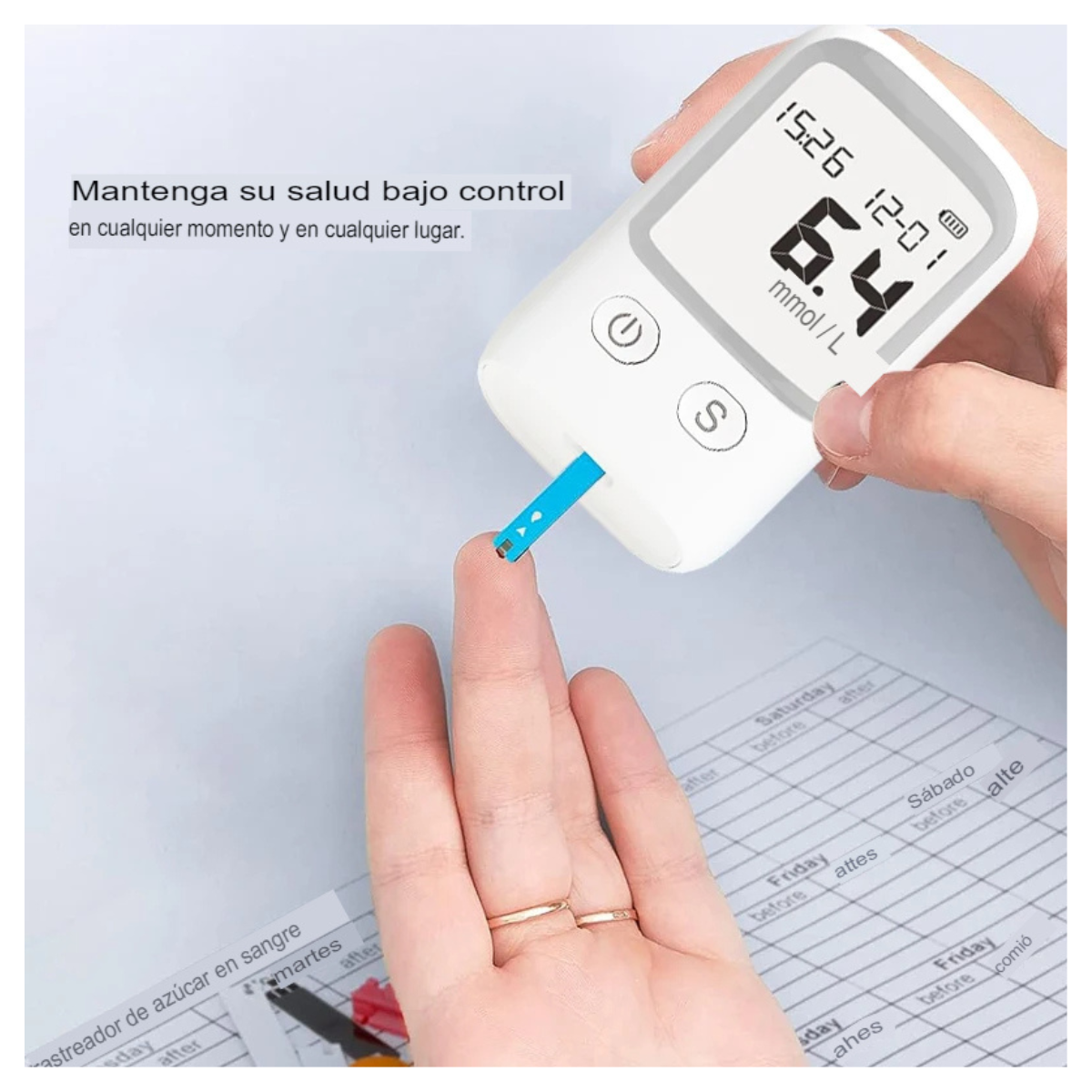 🩺📊 ¡Monitoreo de salud con PulseCheck®! Controla tu glucosa fácilmente con el GLUCOMETRO 🚚 ¡Envío GRATIS hoy!