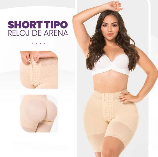 ✨ Faja Short Tipo Reloj de Arena Luxury ✨ : Levanta Glúteos 🍑 y Aplana Abdomen con Elegancia