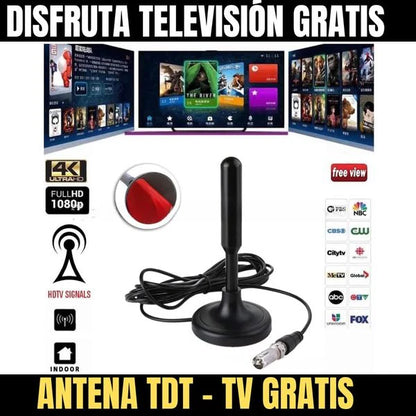 ¡Disfruta de TV HD en 4K GRATIS! Antena HDTV 📡 + ENVÍO GRATIS 🚚