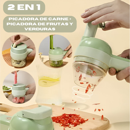 Picadora Eléctrica 2 En 1 Portatil