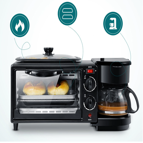 ¡Cocina, fríe y disfruta de tu café con el Horno Eléctrico 3 en 1! 🍳☕ ¡Envío GRATIS! 🚚