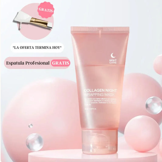 Night Collagen Mask™| Repara, Hidrata y Rejuvenece tu Piel Mientras Duermes ✨+ BROCHA DE REGALO 🎁(ORIGINAL ✅)