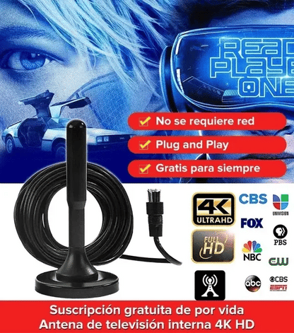 ¡Disfruta de TV HD en 4K GRATIS! Antena HDTV 📡 + ENVÍO GRATIS 🚚