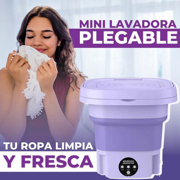 Mini Lavadora Portátil Plegable Y Secado